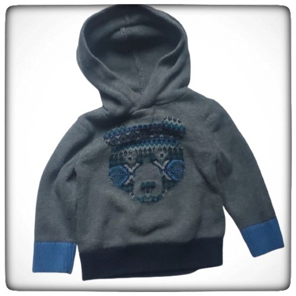 Baby GAP Carlisle Bear Hooded Sweater-18-24M